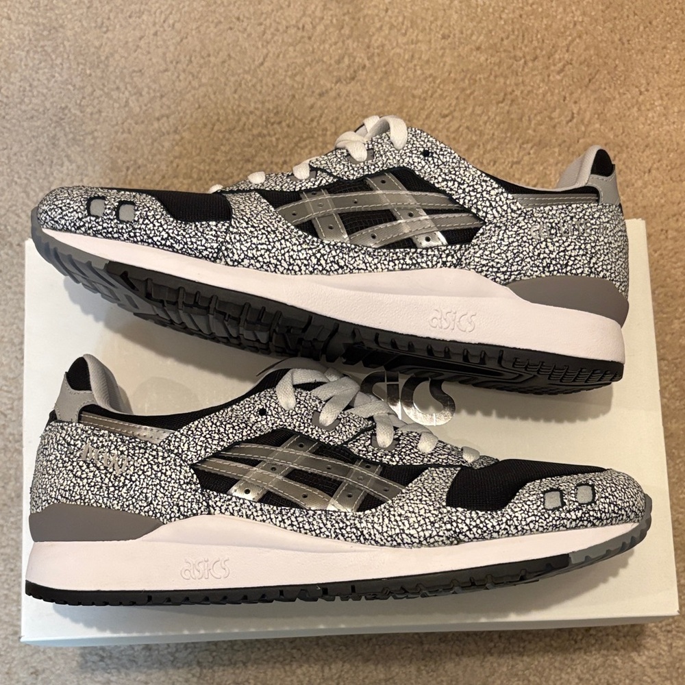Awake x ASICS Gel-Lyte III OG Monochrome Patterned Sneakers, Men’s sz9.5